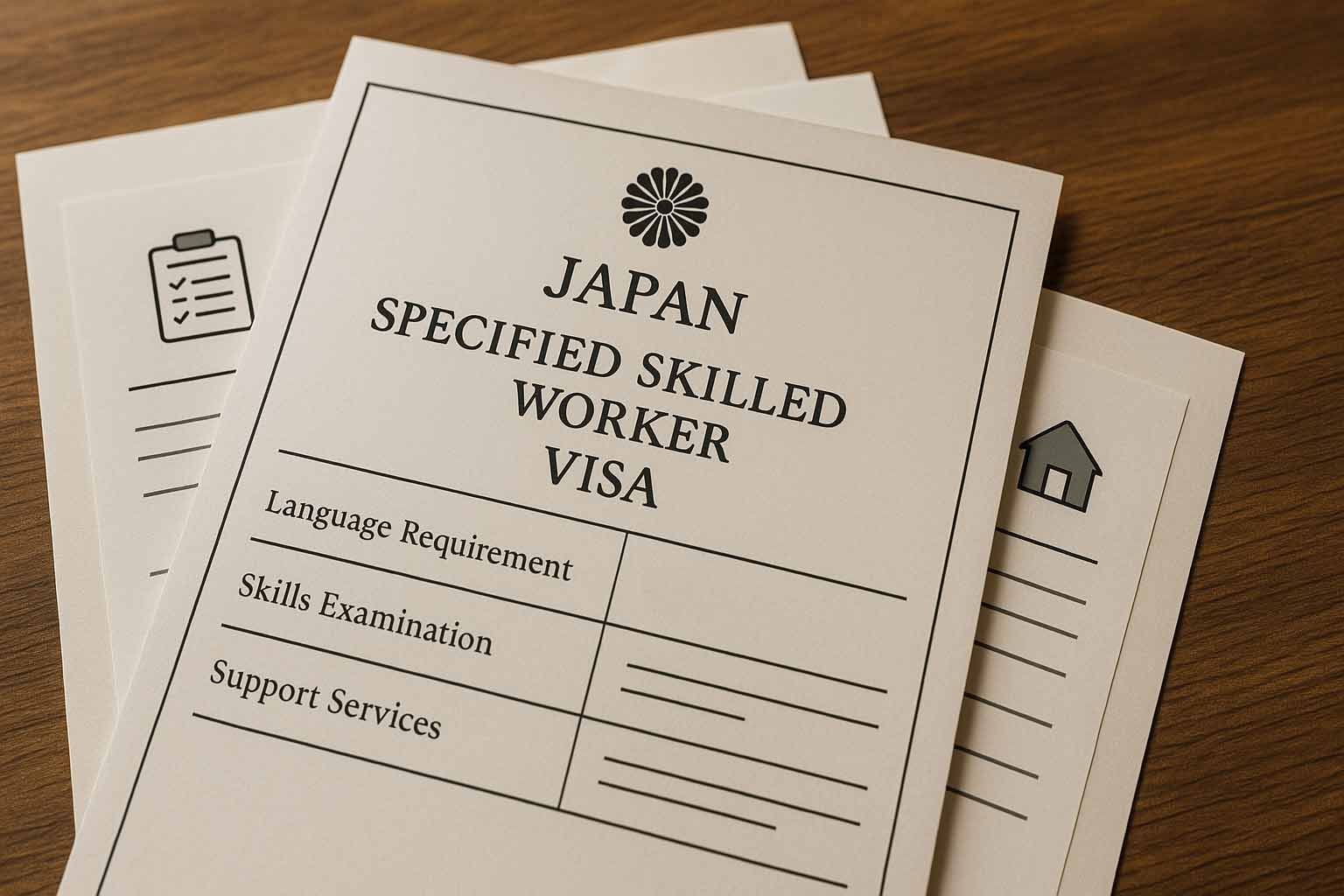 Japanese visa document